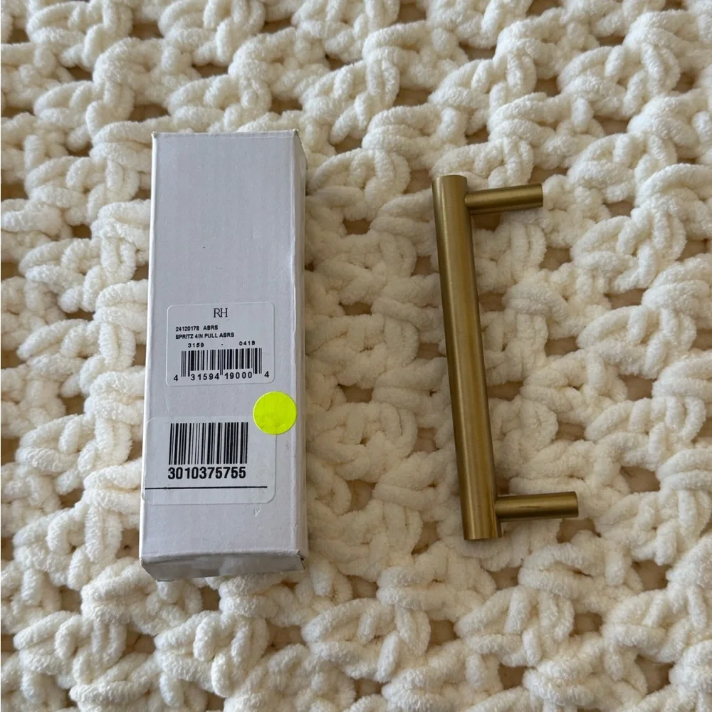 Restoration Hardware Spritz Pull 4 Inch Aged Brass